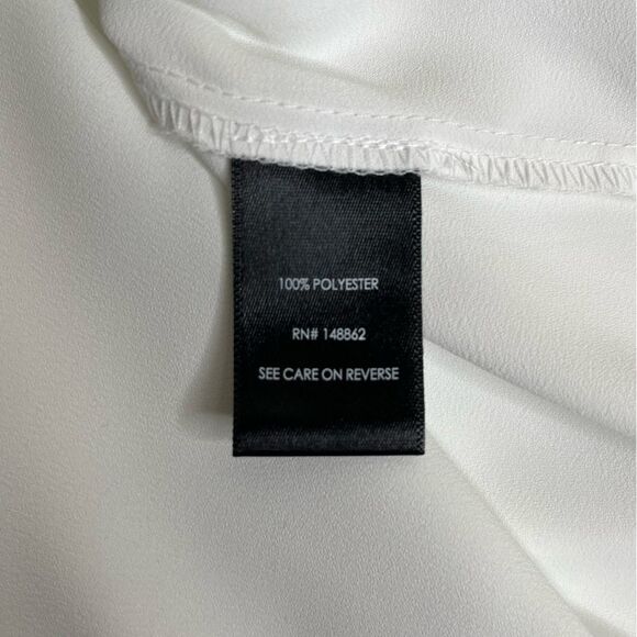 Torrid Madison Georgette Button Up Long Sleeve White Sheer Shirt Women Size 4X - Picture 10 of 16